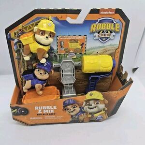 Nickelodeon‎ RUBBLE CREW RUBBLE & MIX BUILD-IT PACK 5-piece figure set